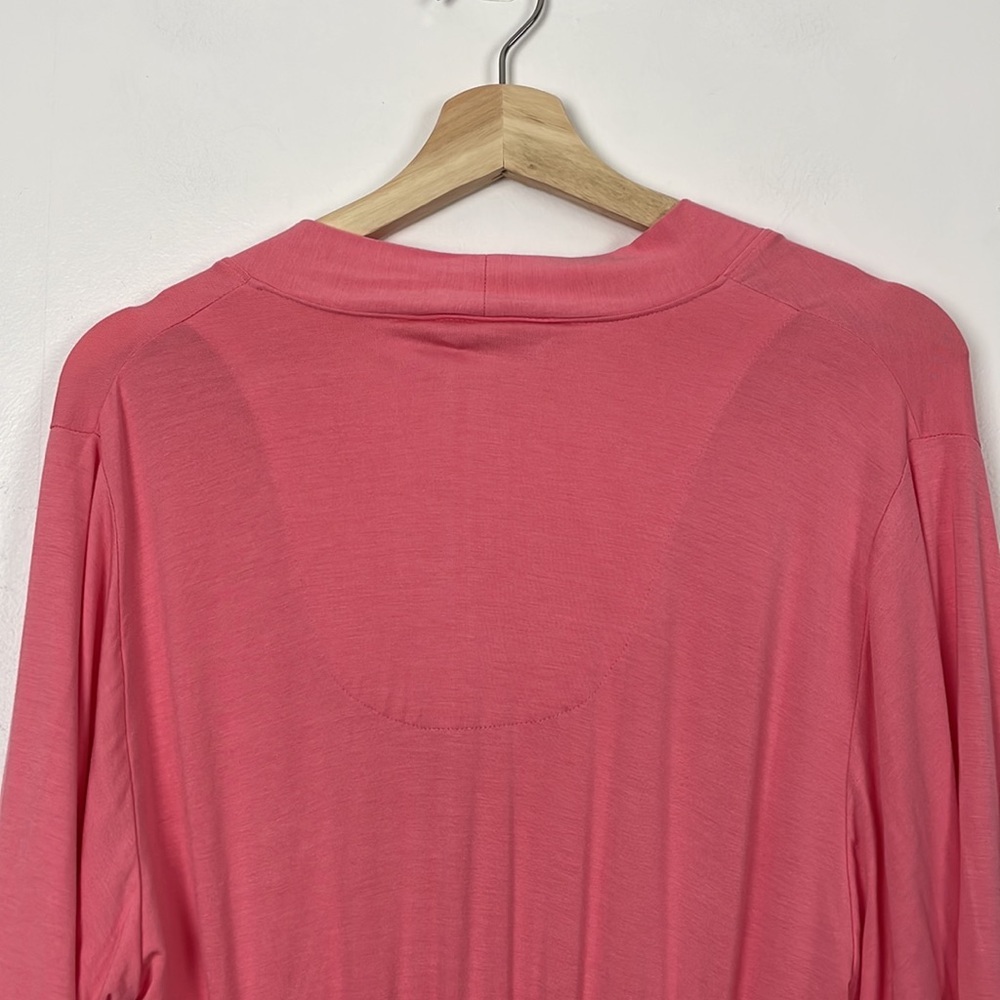 Soma robe women size S/M long sleeve lace trim scallop bottom sleeve tie waist - Picture 7 of 9